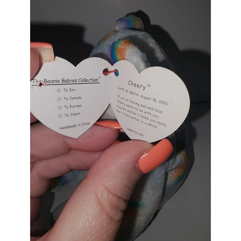 ty Beanie‎ Babies Cheery Bear 2001 Sunshine and Rainbows